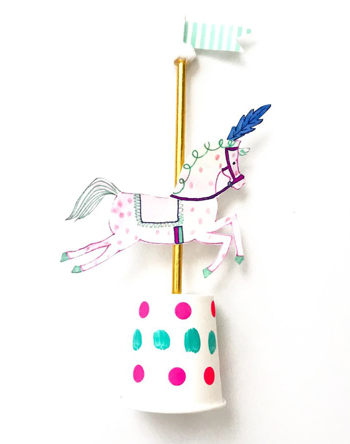 Art Grab & Go Bag: 3-D Carousel Horse