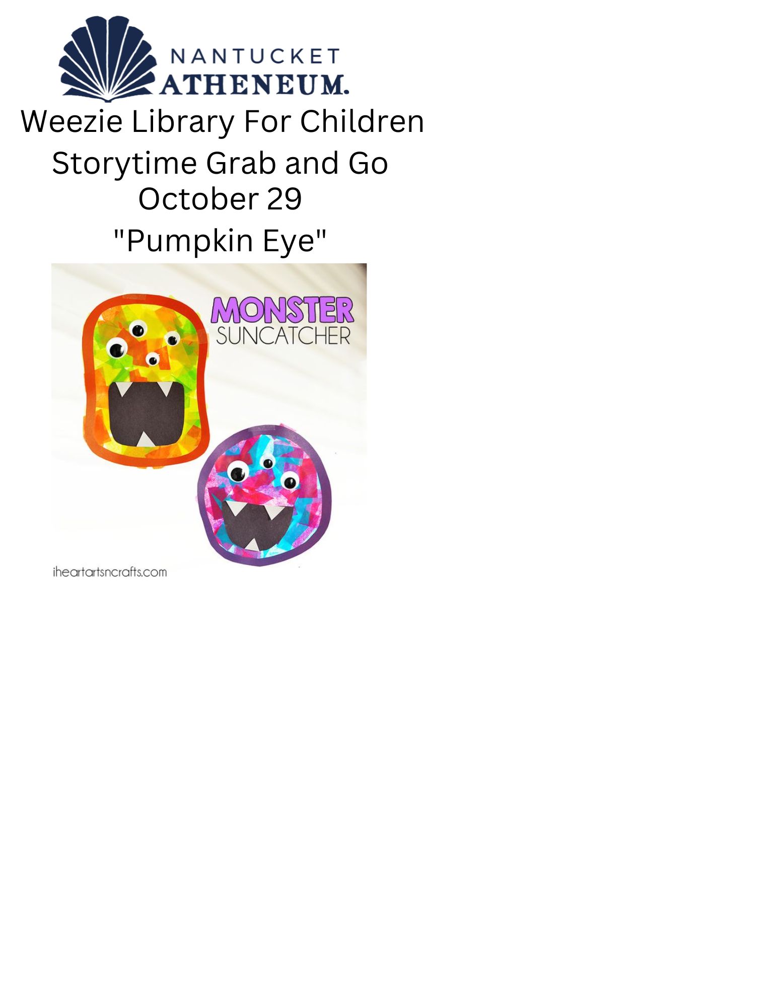 Whoooooo! Make a colorful monster pumpkin to hang in the window!