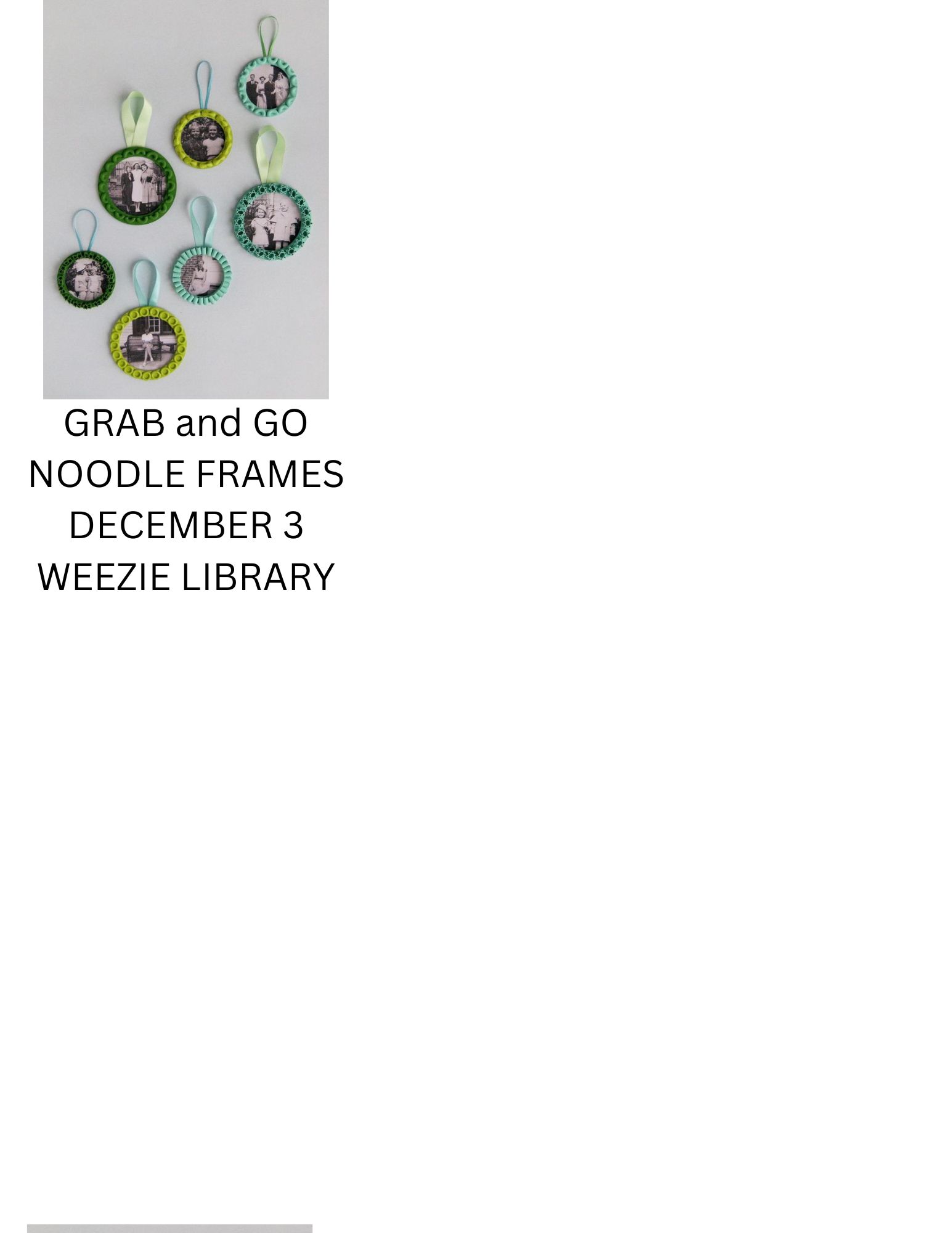 Create some noodle frames with your own photos!