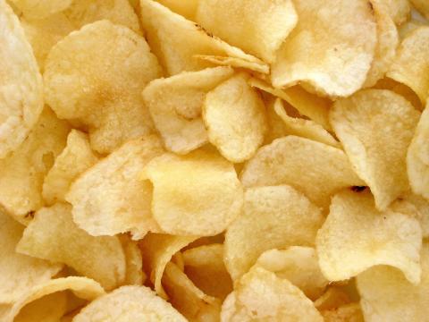 Plain potato chips