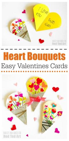 Heart Bouquet Card