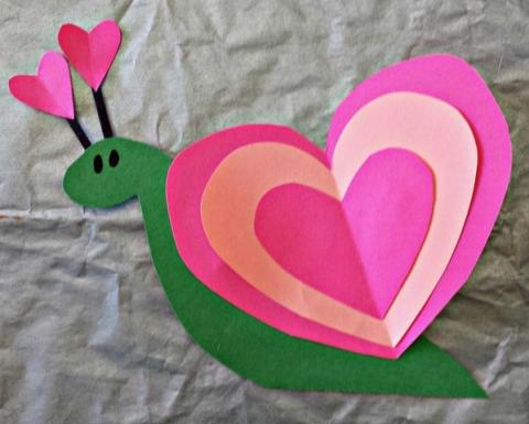 snail heart craft