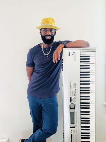 Man with piano