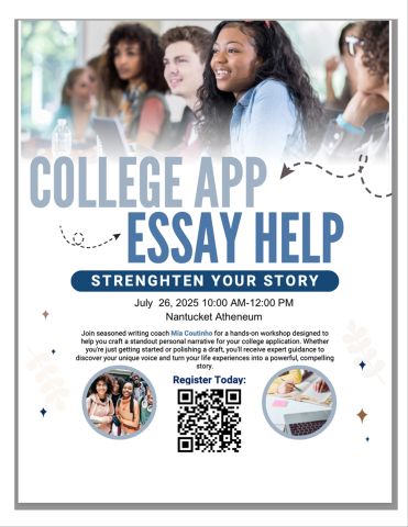 college essay workshop flyer