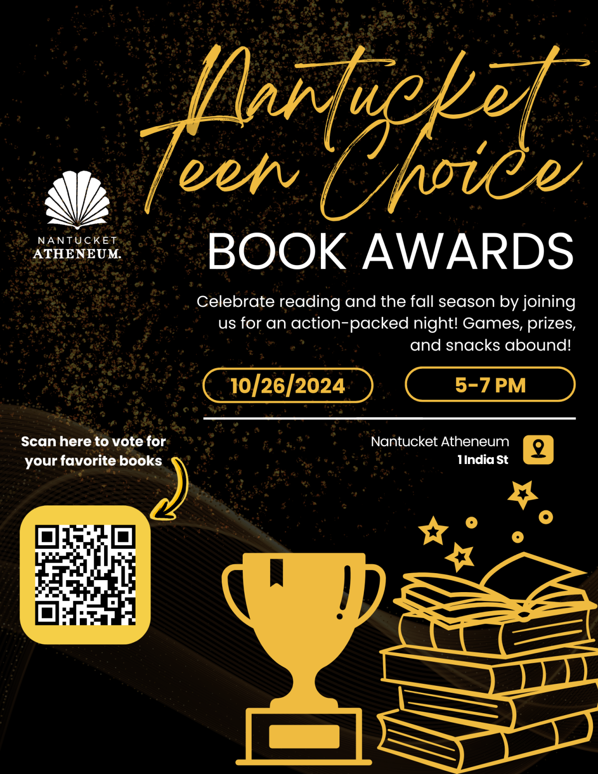 Nantucket Teen Choice Book Award Flyer