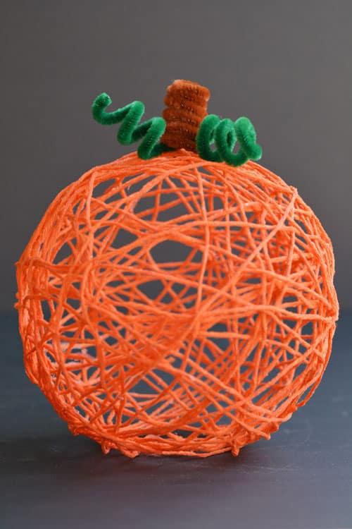 pumpkin yarn art