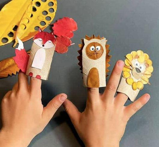 fall finger puppets